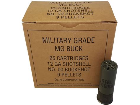 Sterling brings some of the most reliable shotgun ammo to market with the Sterling 12 Gauge 00 Buckshot. . Military surplus 12 gauge 00 buckshot